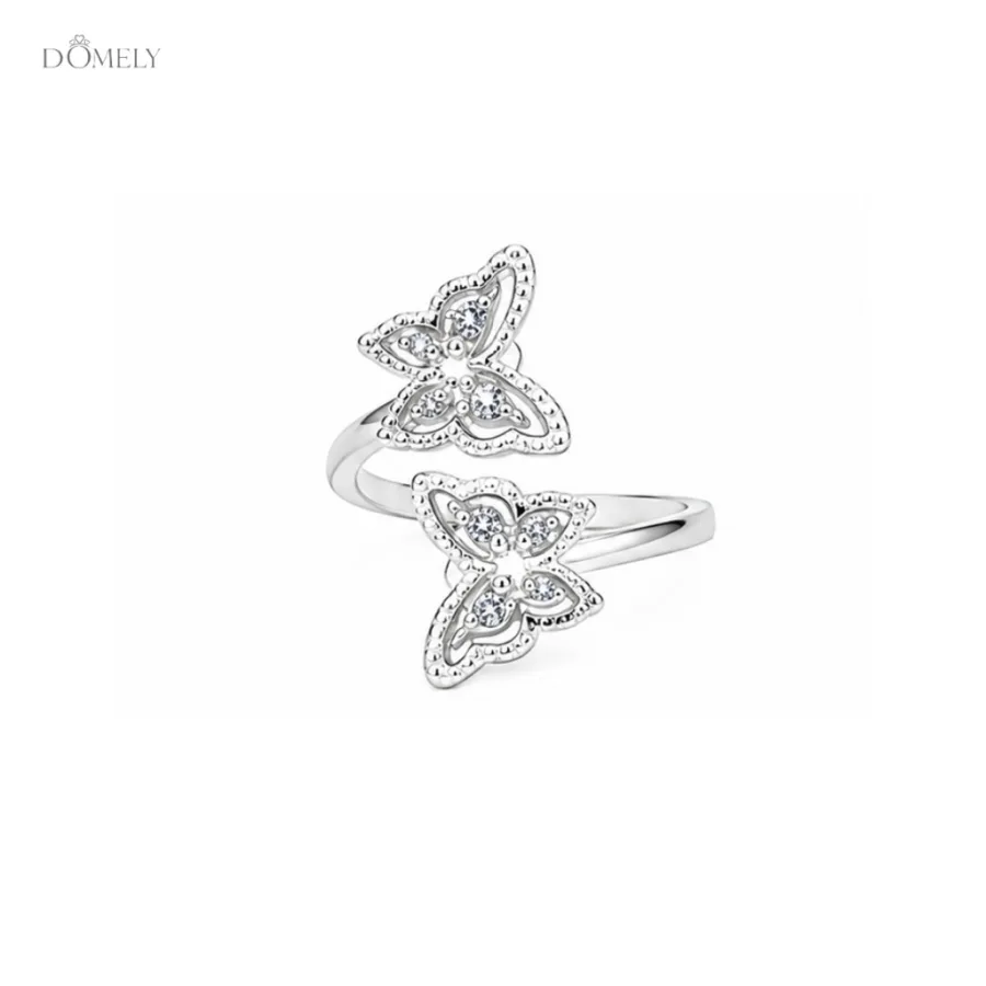Anillo Doble Mariposa