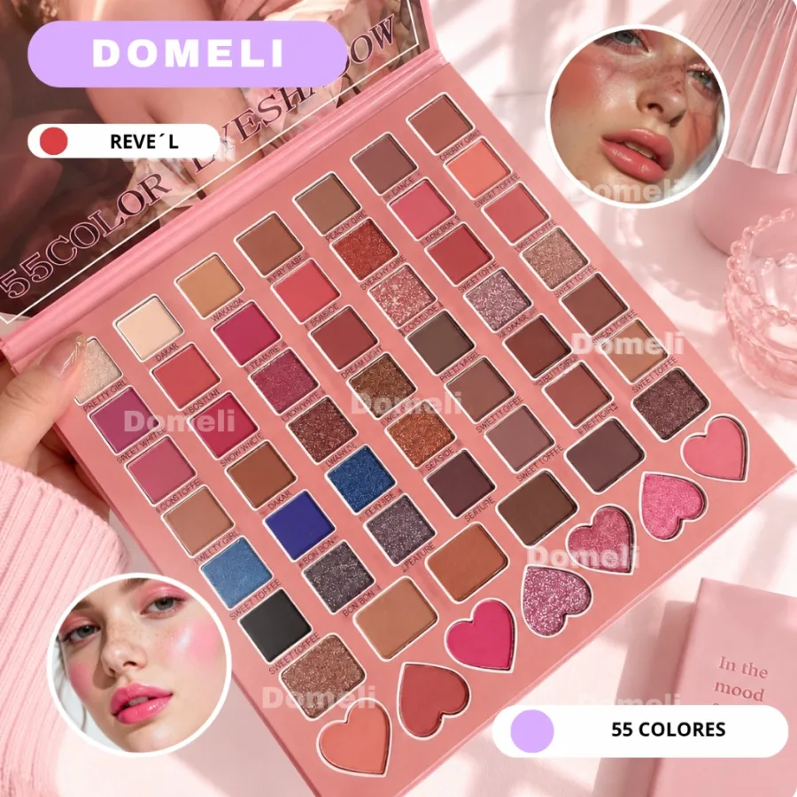 Sombras Glam Palette 55 Color Eyeshadow